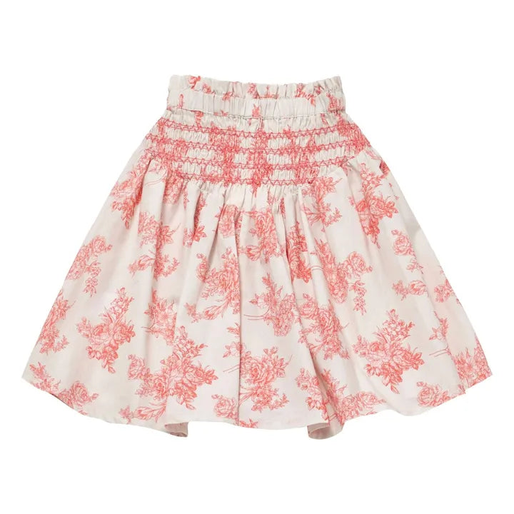 CERA UNA VOLTA PINK TOILE PRINT FLARE SKIRT