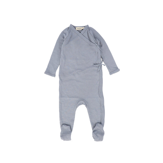 MARMAR COPENHAGEN BLUE RIBBED FOOTIE