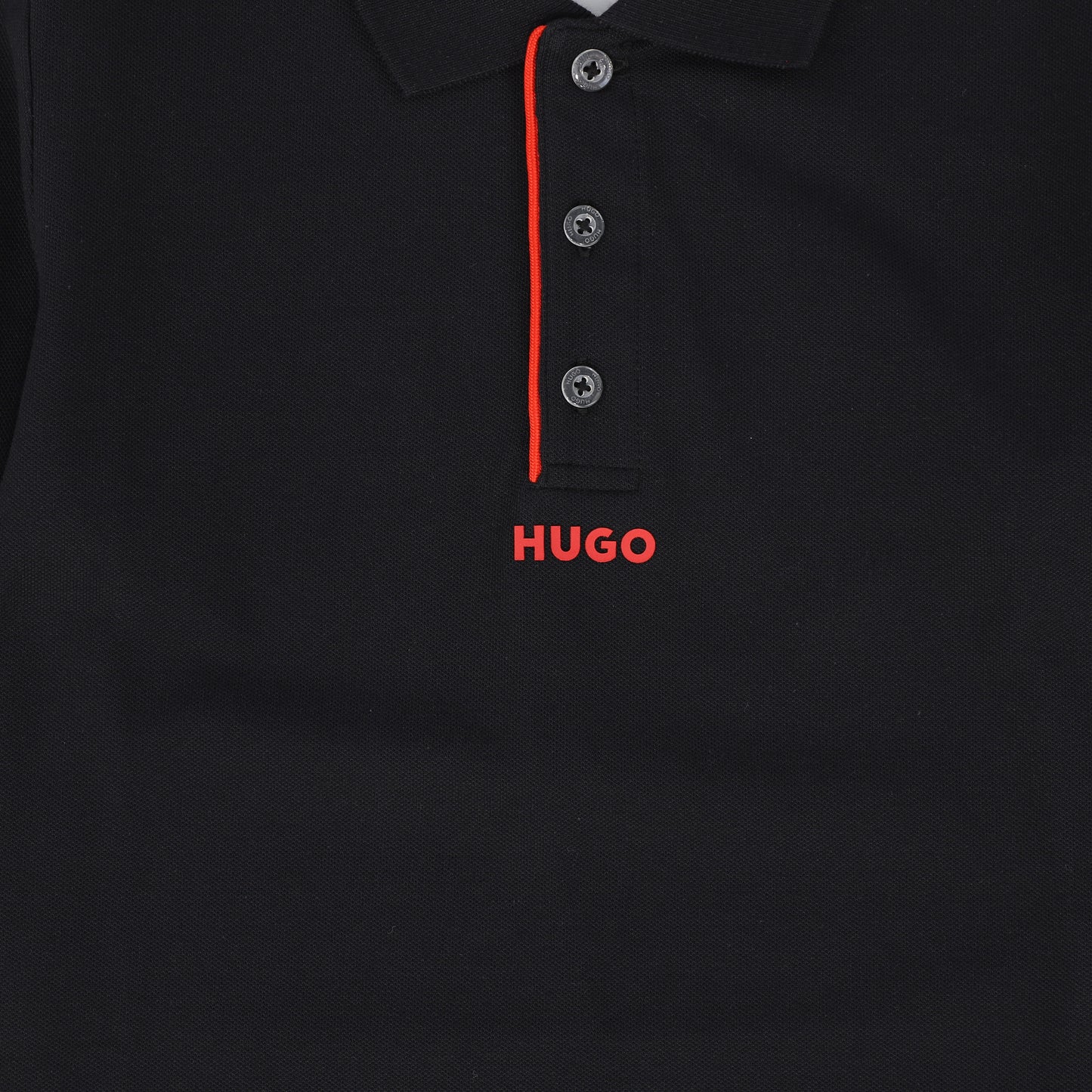 HUGO BLACK SOLID POLO [FINAL SALE]