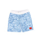 HUGO BLUE LOGO PRINTED SWIM TRUNKS