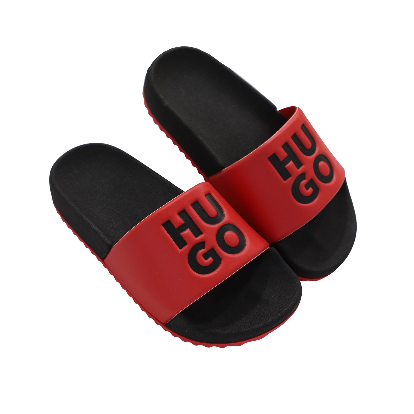 HUGO RED & BLACK LOGO SLIDES