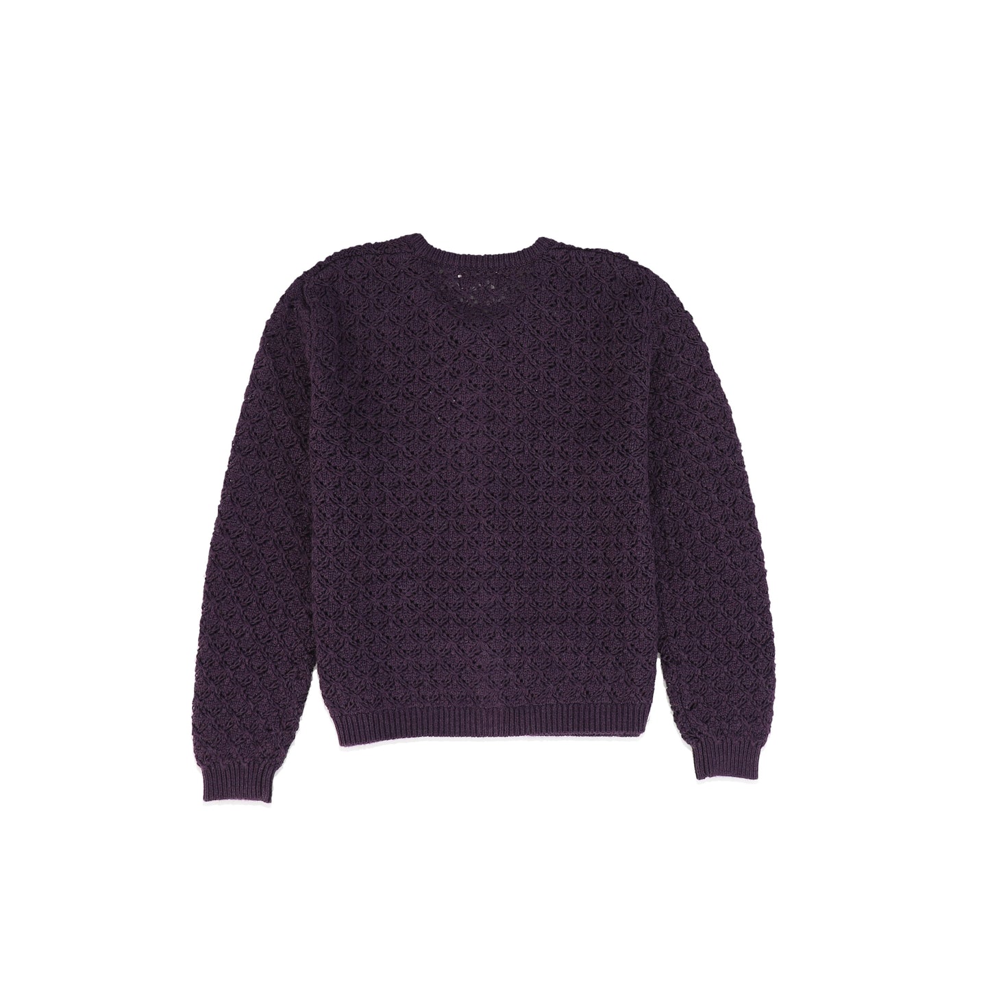 KIPP PURPLE OPEN KNIT CARDIGAN