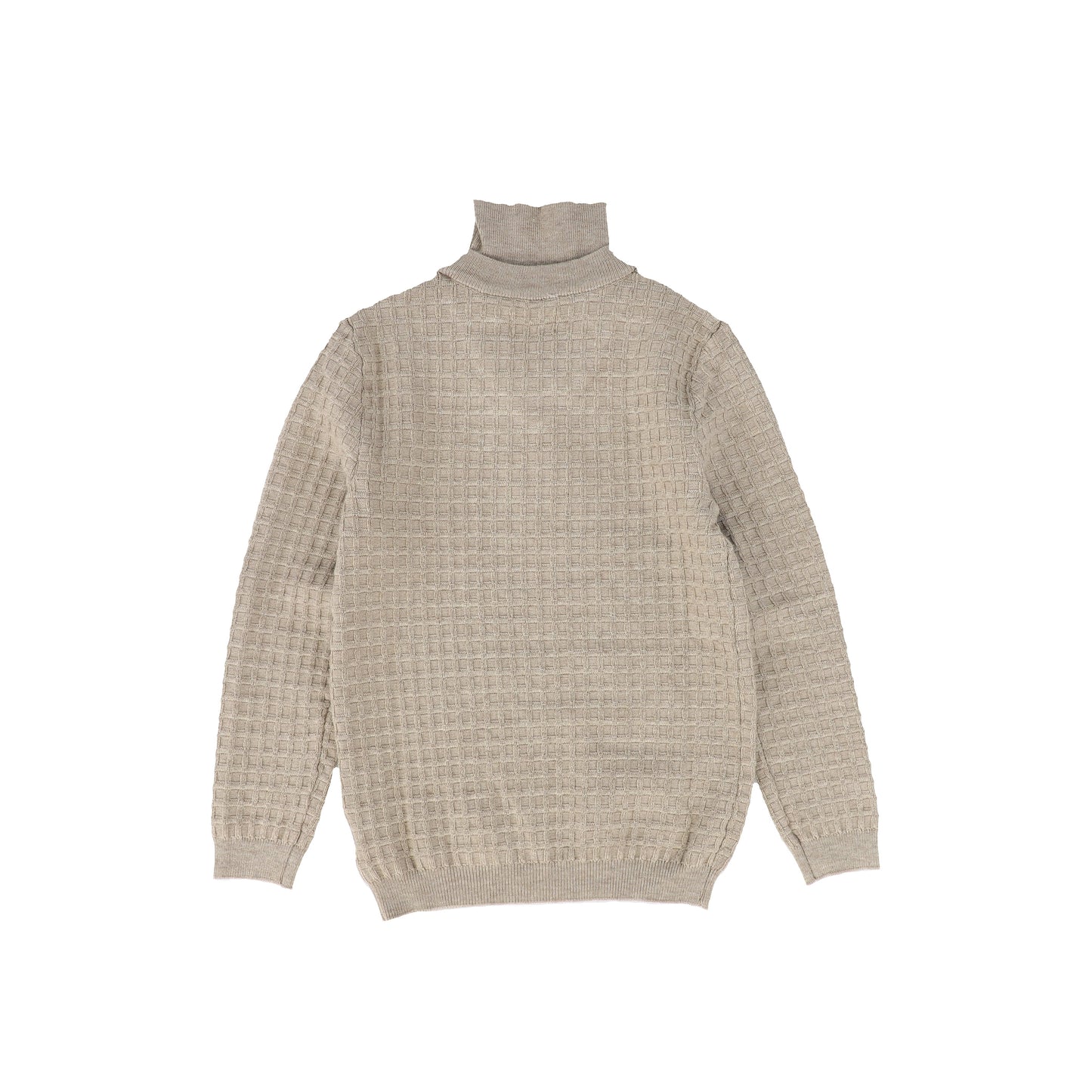 KIPP TAUPE WAFFLE KNIT SWEATER