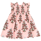 PINK CHICKEN PINK BOUQUET FLORAL SMOCKED DRESS [FINAL SALE]