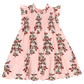 PINK CHICKEN PINK BOUQUET FLORAL SMOCKED DRESS [FINAL SALE]