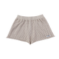 DONSJE TAUPE TEXTURED SHORTS [FINAL SALE]