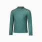 PUVU PIOR GREEN GEOMETRIC MODAL MOCKNECK