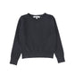 BACE COLLECTION GREY LOGO EMBROIDERED CREWNECK SWEATER