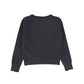 BACE COLLECTION GREY LOGO EMBROIDERED CREWNECK SWEATER