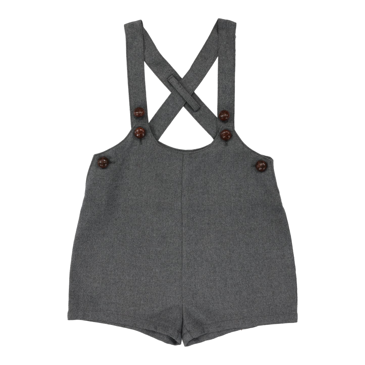 ANALOGIE GREY SUSPENDER SHORTS