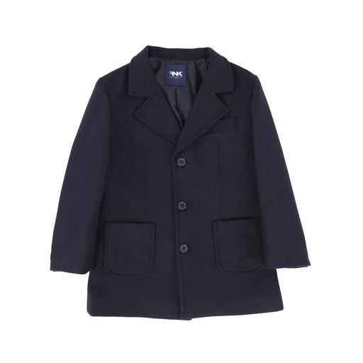 MANUELL & FRANK BLUE WOOL POCKET COAT [Final Sale]