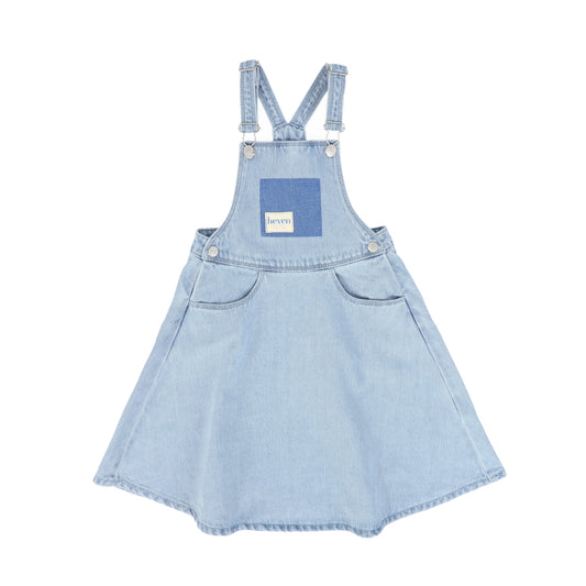HEVEN CHILD BLUE DENIM POCKET JUMPER