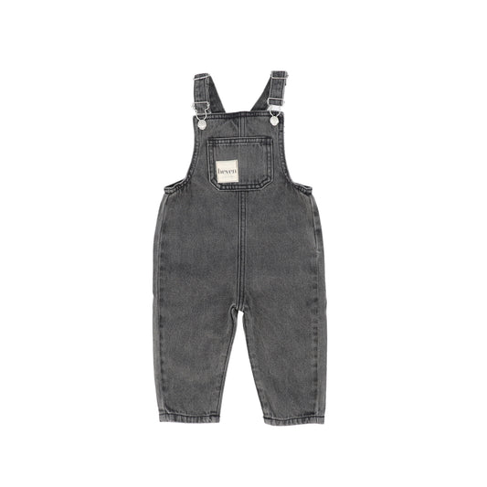 HEVEN CHILD GREY DENIM OVERALLS