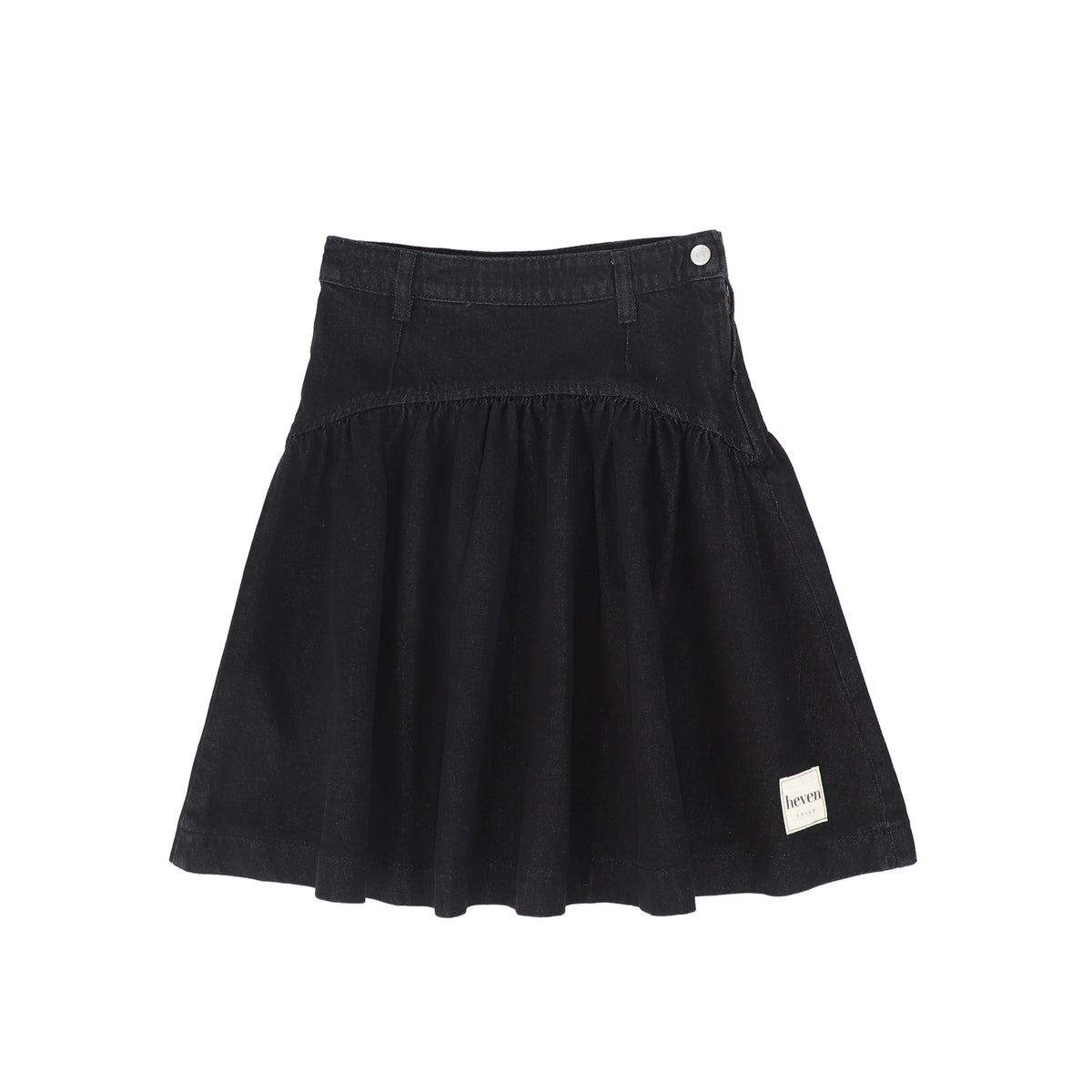 HEVEN CHILD BLACK DENIM SKIRT
