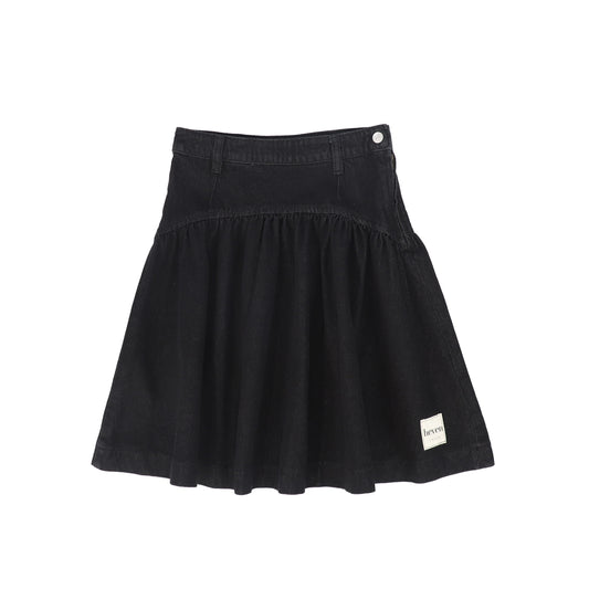 HEVEN CHILD BLACK DENIM SKIRT