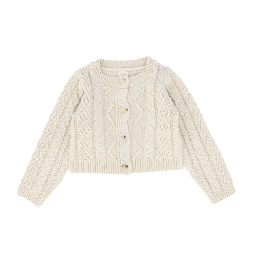 ANALOGIE NATURAL CHUNKY CABLE CARDIGAN [Final Sale]