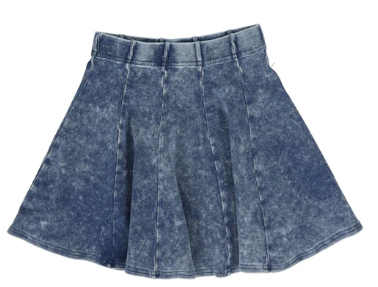 ANALOGIE BLUE WASH PANEL SKIRT