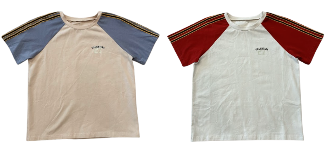Valentina Peach Raglan Logo Tee