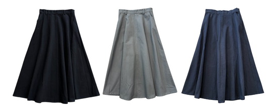VALENTINA GREY HANDKERCHIEF BELT SKIRT
