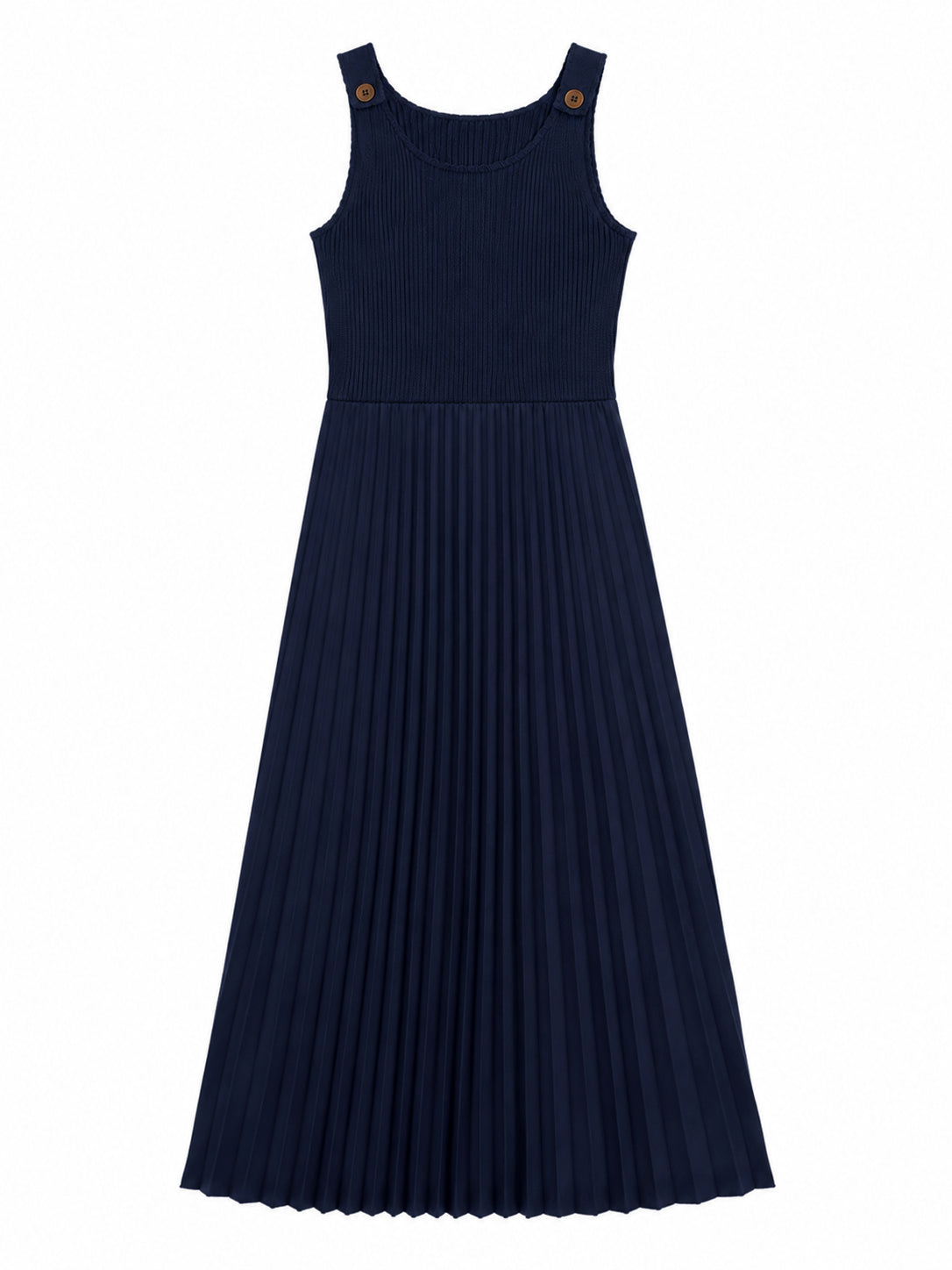 VALENTINA NAVY KNIT TOP MAXI DRESS