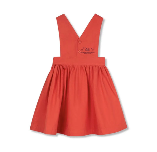 WYNKEN RED PINAFORE JUMPER