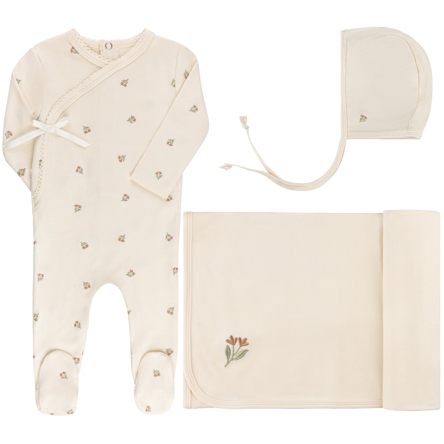 ELY'S & CO IVORY/PINK BERRY SET