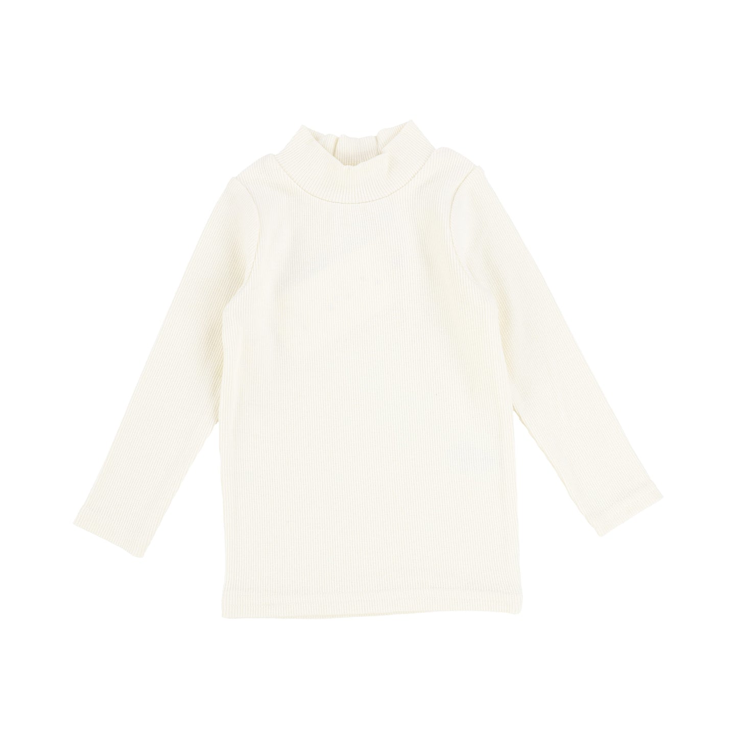 LIL LEGS IVORY  RIBBED MOCK NECK [FINAL SALE]