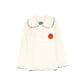 LETTER TO THE WORLD CREAM RIBBED COLLAR TOP [FINAL SALE]