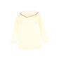 PLEASE MOM PALE YELLOW/RED TRIM TOP [FINAL SALE]