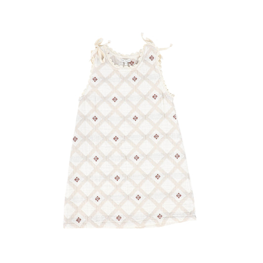 BEBE ORGANIC NATURAL PATCHWORK  DRESS [FINAL SALE]