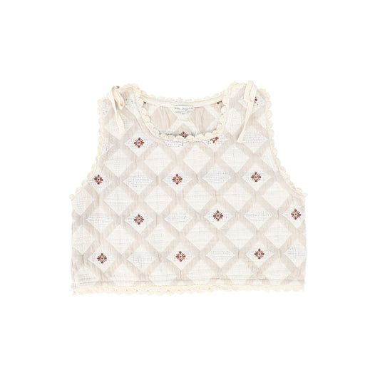 BEBE ORGANIC NATURAL PATCHWORK VEST [FINAL SALE]