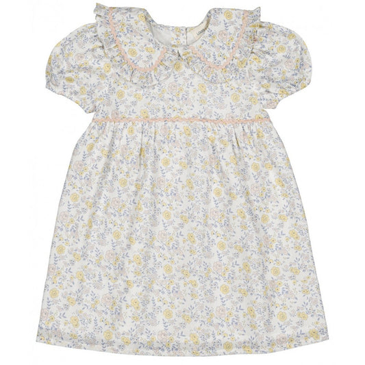 LOUIS LOUISE YELLOW FLORAL COLLAR DRESS