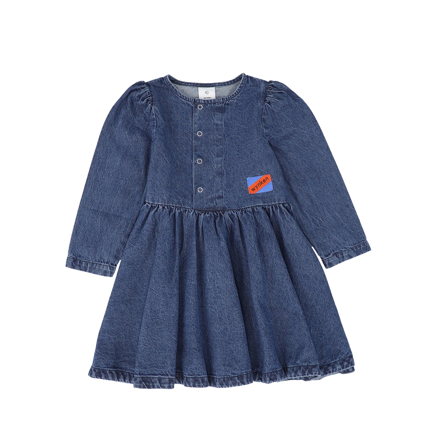 WYNKEN MID BLUE DENIM WAISTED DRESS [FINAL SALE]