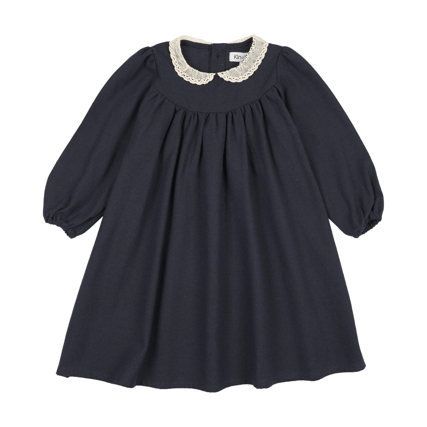 KIN & KIN NAVY LACE COLLAR DRESS