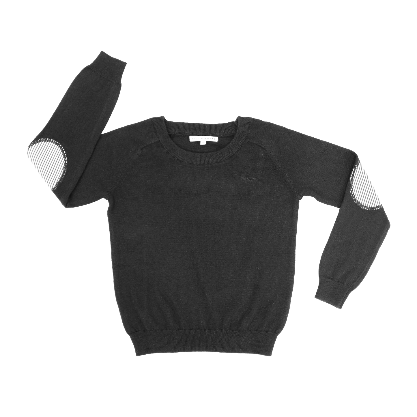 LITTLE PARNI BLACK KNIT SWEATER [FINAL SALE]