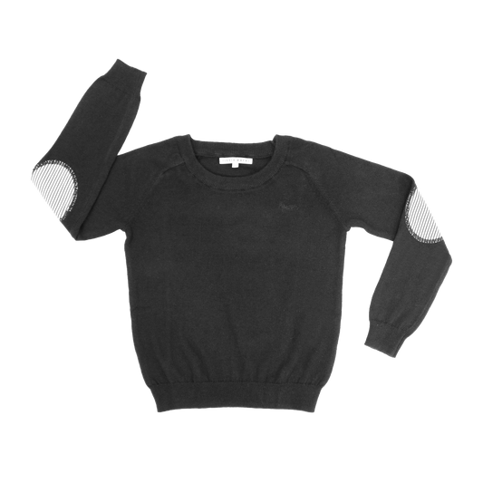 LITTLE PARNI BLACK KNIT SWEATER [FINAL SALE]