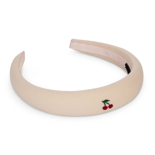 LA ENFANT LIGHT PINK CHERRY EMBROIDERED HEADBAND [FINAL SALE]