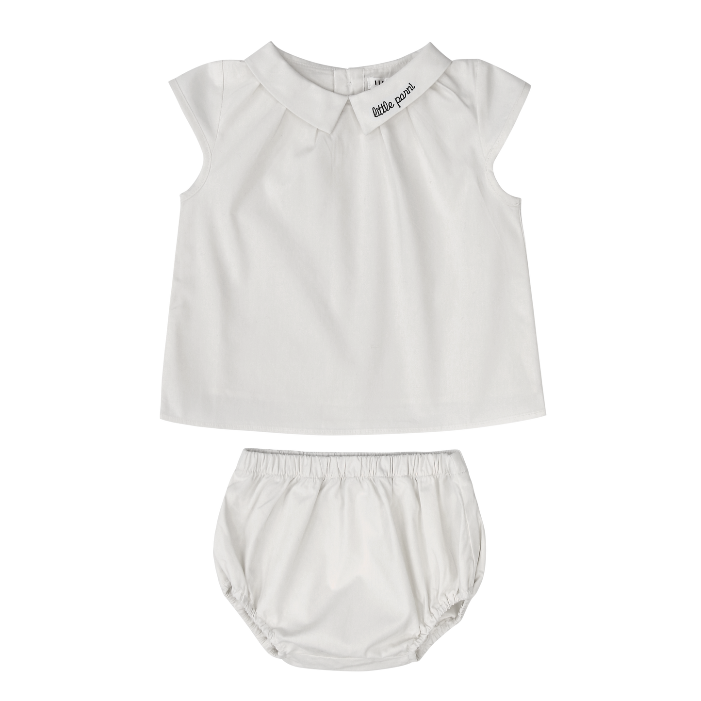 LITTLE PARNI WHITE BLOOMER SET