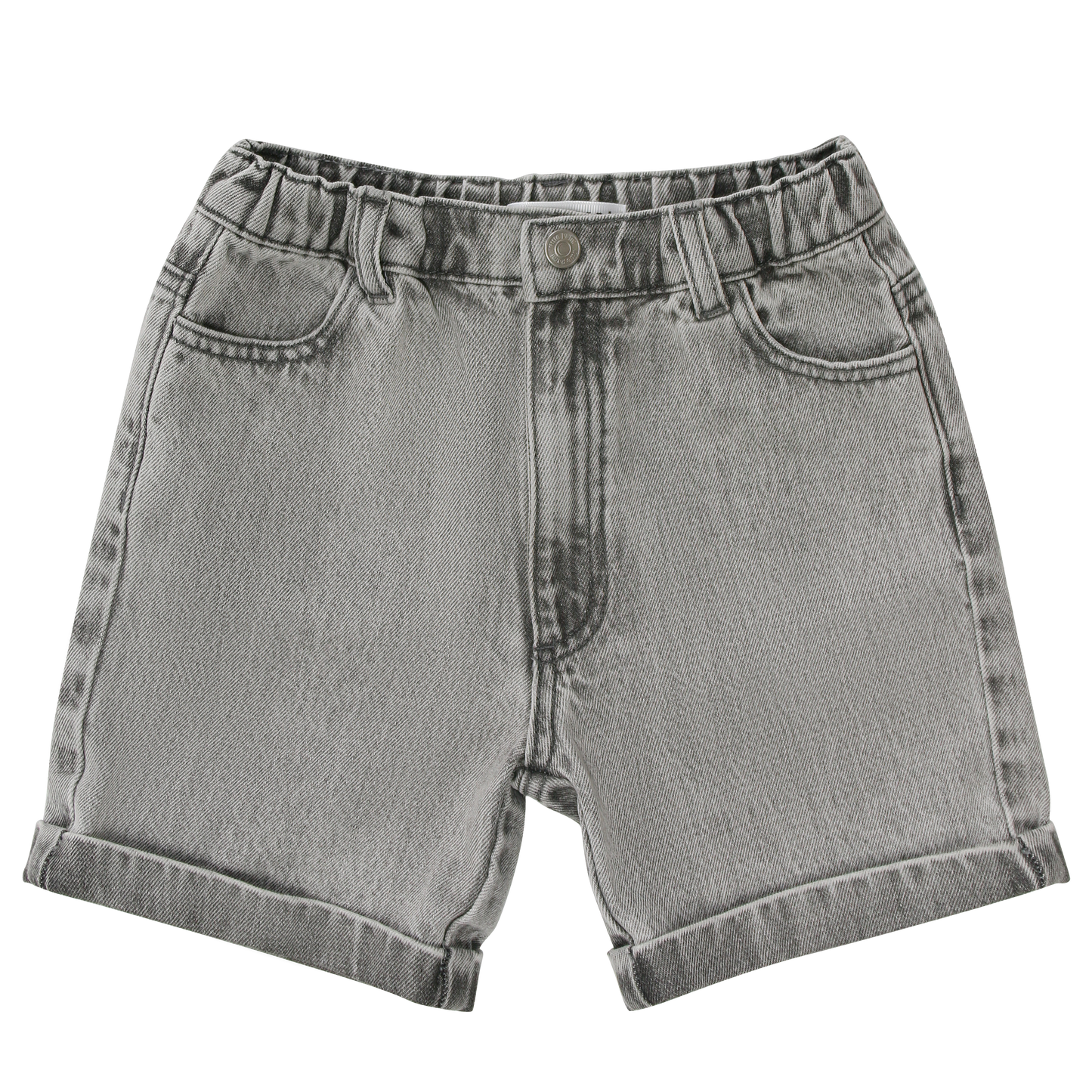 LITTLE PARNI GREY DENIM SHORTS