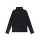 LITTLE PARNI BLACK FITTED TURTLENECK