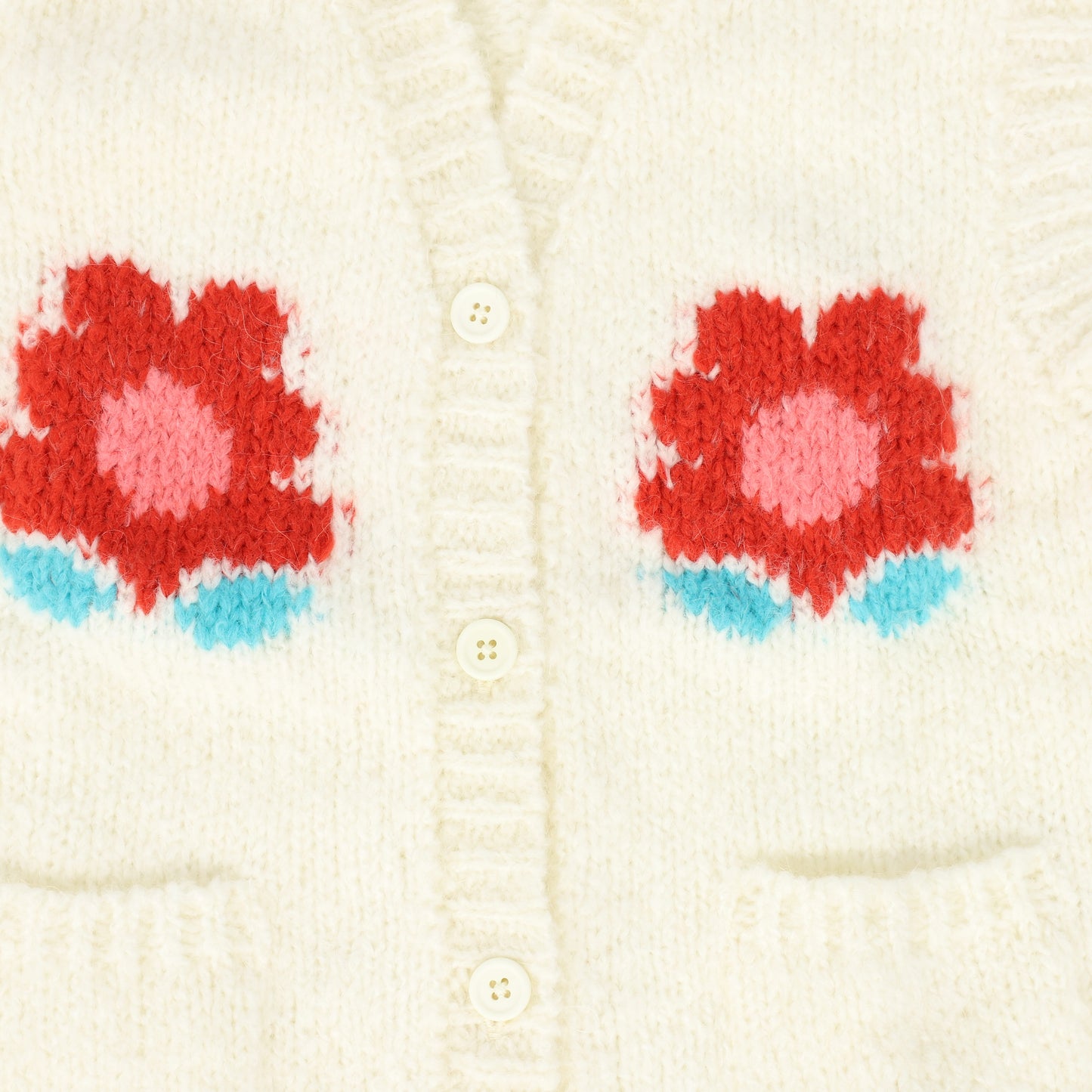 WYNKEN OFF WHITE EMBROIDERED FLOWER VEST