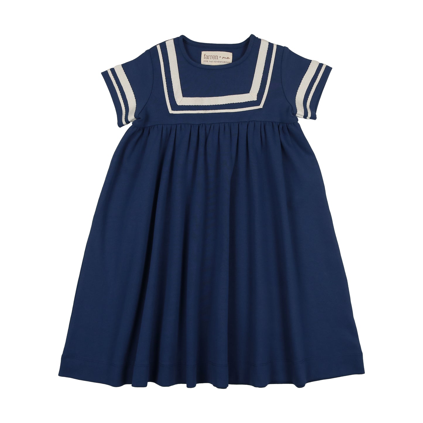 FARREN + ME NAVY/ECRU TENNIS SAILOR SS DRESS