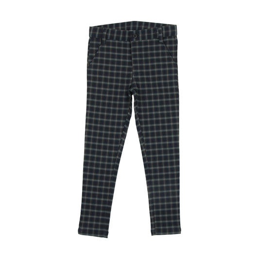 KIN & KIN NAVY PLAID PANTS [FINAL SALE]