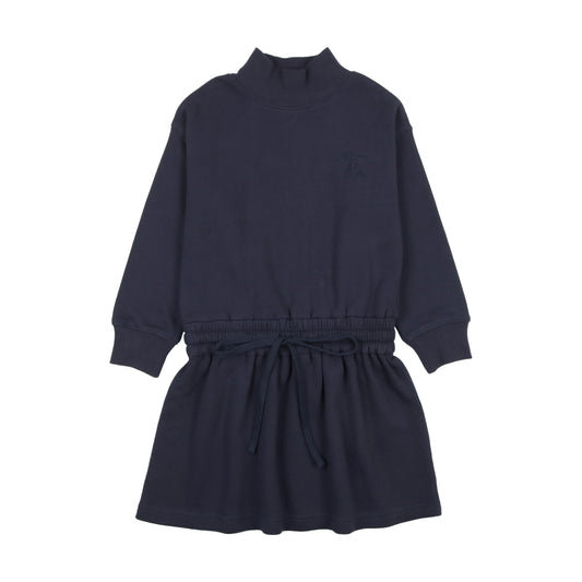 KIN & KIN NAVY BLUE  WAISTED TIE DRESS [FINAL SALE]