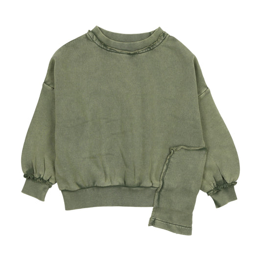 FARREN + ME GREEN WASH SWEATSHIRT [FINAL SALE]