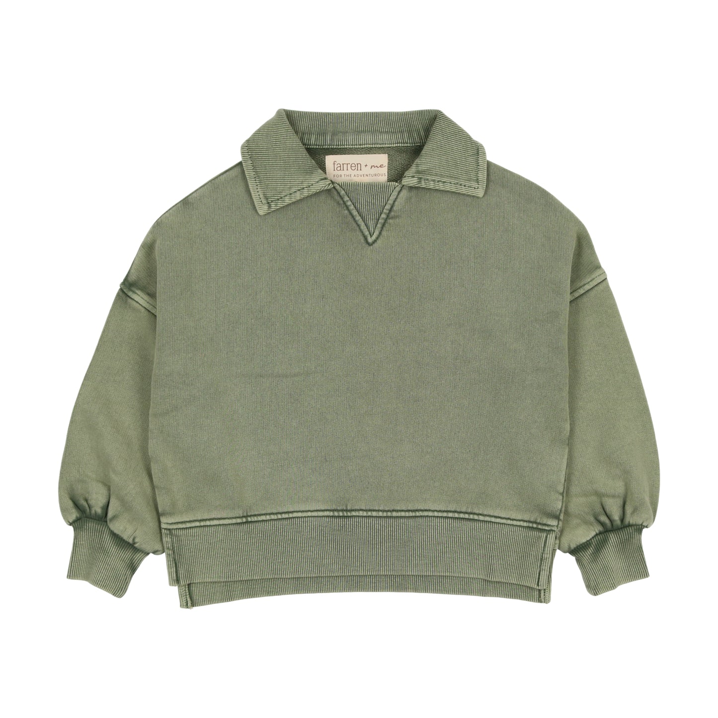 FARREN + ME GREEN WASH POLO SHIRT [FINAL SALE]