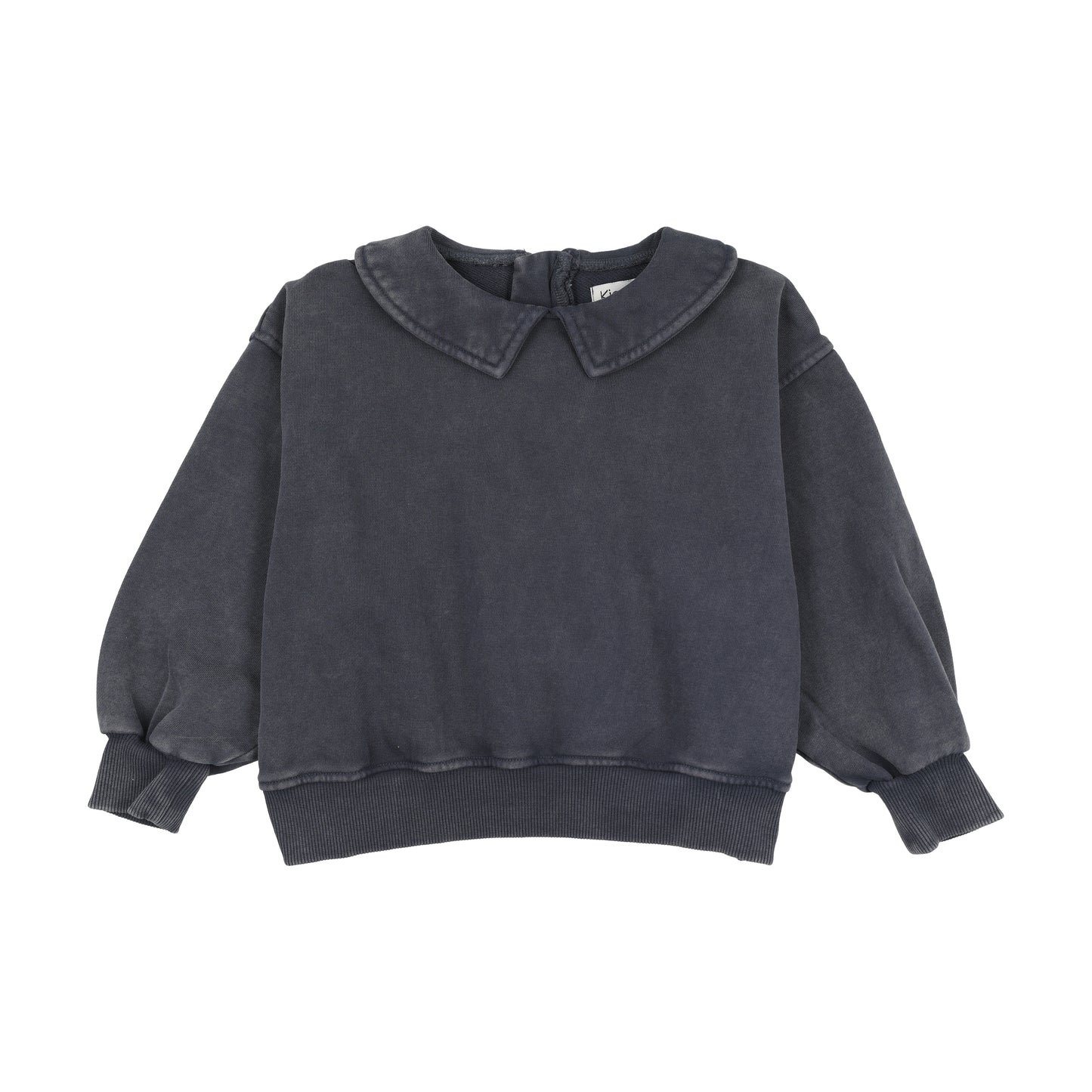 KIN & KIN BLUE WASH PETER PAN COLLAR SWEATSHIRT