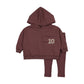 KIN & KIN MAUVE HOODED SWEATSHIRT SET