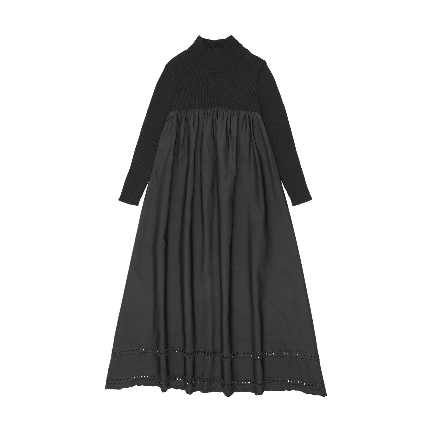 KIN & KIN BLACK TURTLENECK MAXI DRESS