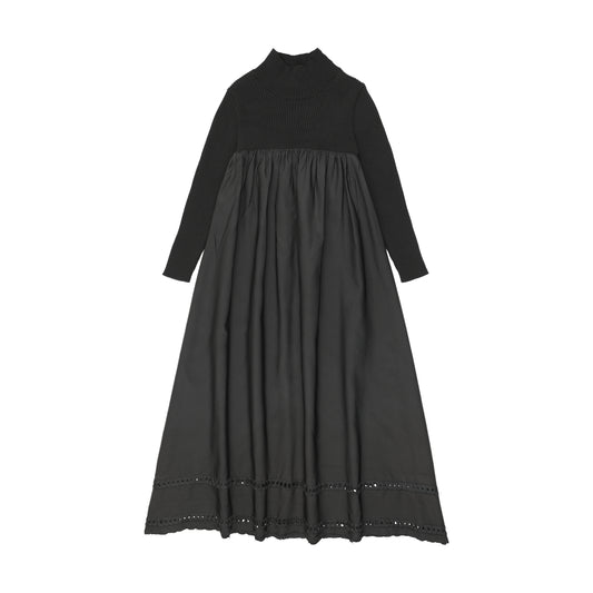 KIN & KIN BLACK TURTLENECK MAXI DRESS